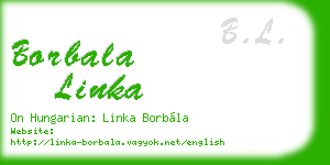 borbala linka business card